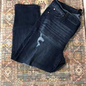 Plus size boyfriend jeans